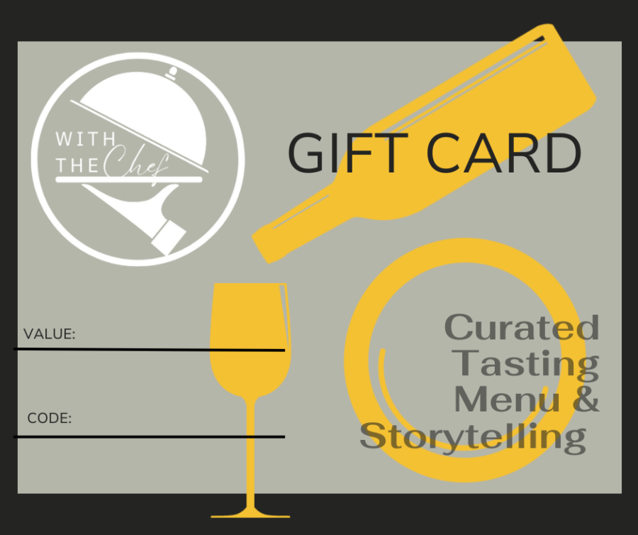Gift cards for with the chef