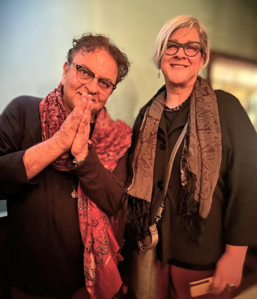Chef Vikram Vij and With The Chef curator, Lise Hines